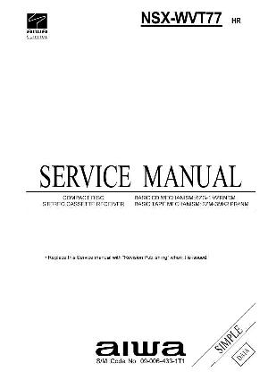 Сервисная инструкция Aiwa NSX-WVT77 ― Manual-Shop.ru