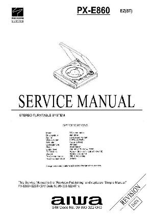 Сервисная инструкция Aiwa PX-E860 ― Manual-Shop.ru