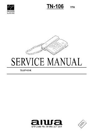 Сервисная инструкция Aiwa TN-106 ― Manual-Shop.ru