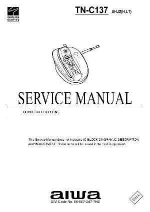 Сервисная инструкция Aiwa TN-C137 ― Manual-Shop.ru