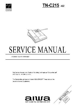 Сервисная инструкция Aiwa TN-C215 ― Manual-Shop.ru