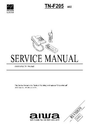 Сервисная инструкция Aiwa TN-F205 ― Manual-Shop.ru