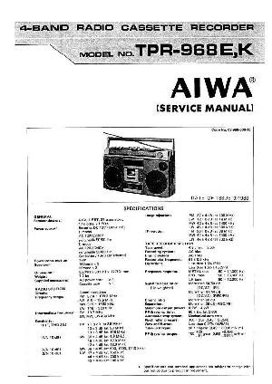 Сервисная инструкция Aiwa TPR-968E, TPR-968K ― Manual-Shop.ru