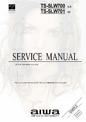 Service manual Aiwa TS-SLW700, TS-SLV701 ― Manual-Shop.ru
