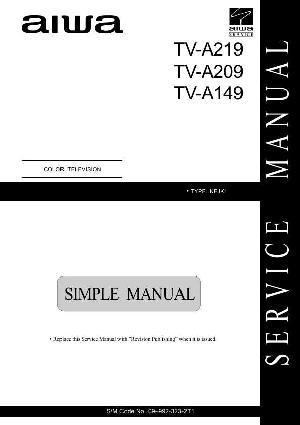 Сервисная инструкция Aiwa TV-A149, TV-A209, TV-A219 ― Manual-Shop.ru