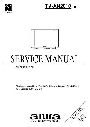 Сервисная инструкция Aiwa TV-AN2010 ― Manual-Shop.ru
