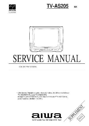 Сервисная инструкция Aiwa TV-AS205 ― Manual-Shop.ru
