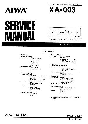 Сервисная инструкция Aiwa XA-003 ― Manual-Shop.ru