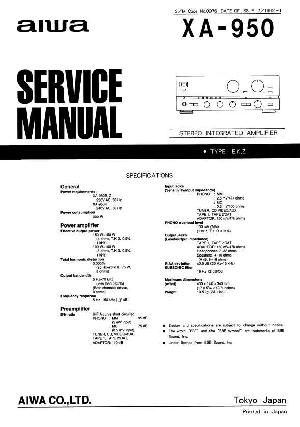 Сервисная инструкция Aiwa XA-950 ― Manual-Shop.ru