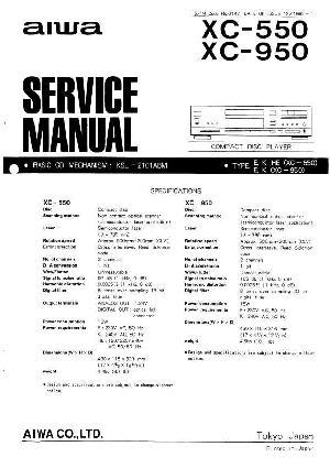 Сервисная инструкция Aiwa XC-550, XC-950 ― Manual-Shop.ru