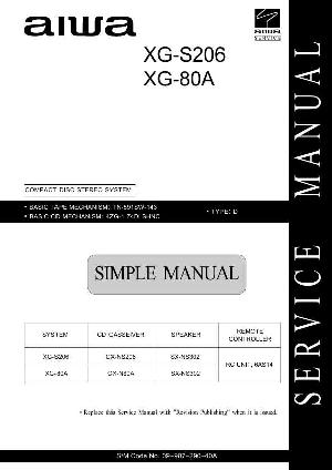 Сервисная инструкция Aiwa XG-80A, XG-S206 ― Manual-Shop.ru
