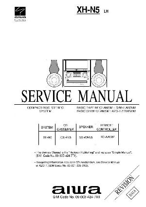 Сервисная инструкция Aiwa XH-N5 ― Manual-Shop.ru