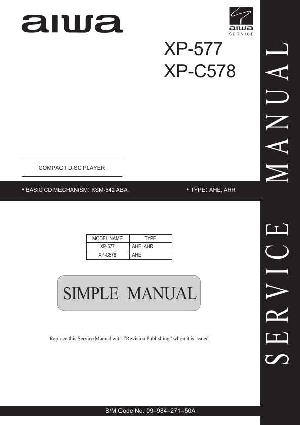 Сервисная инструкция Aiwa XP-577, XP-C578 ― Manual-Shop.ru