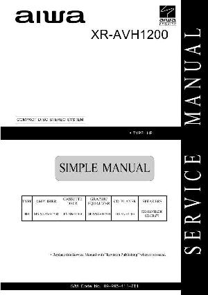Service manual Aiwa XR-AVH1200 ― Manual-Shop.ru