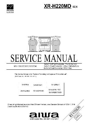 Сервисная инструкция Aiwa XR-H220MD ― Manual-Shop.ru