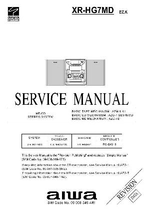 Сервисная инструкция Aiwa XR-HG7MD ― Manual-Shop.ru