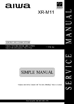 Сервисная инструкция Aiwa XR-M11 ― Manual-Shop.ru