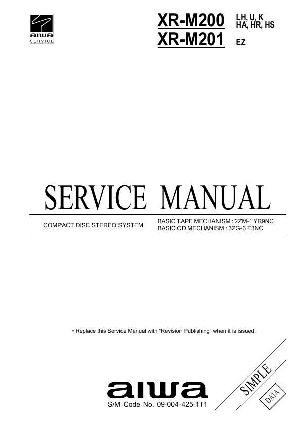 Сервисная инструкция Aiwa XR-M200, XR-M201 ― Manual-Shop.ru