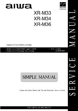 Сервисная инструкция Aiwa XR-M33, XR-M34, XR-M36 ― Manual-Shop.ru