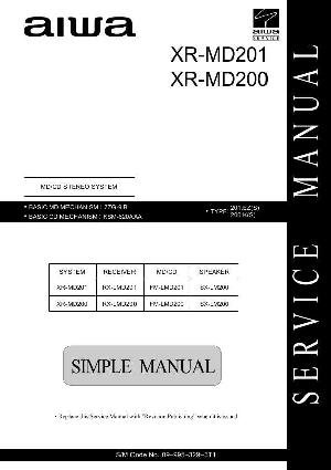 Сервисная инструкция Aiwa XR-MD200, XR-MD201 (Simple) ― Manual-Shop.ru