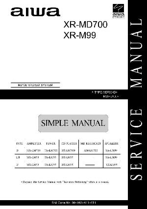 Сервисная инструкция Aiwa XR-MD700, XR-M99 ― Manual-Shop.ru