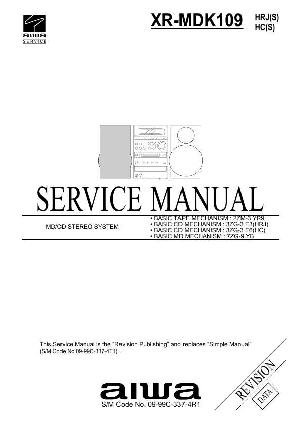 Сервисная инструкция Aiwa XR-MDK109  ― Manual-Shop.ru