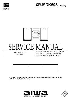 Сервисная инструкция Aiwa XR-MDK505 ― Manual-Shop.ru