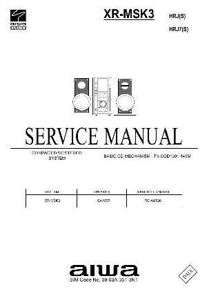 Сервисная инструкция Aiwa XR-MSK3 ― Manual-Shop.ru