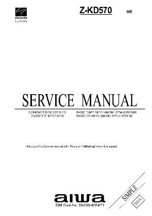 Сервисная инструкция Aiwa Z-KD570 ― Manual-Shop.ru