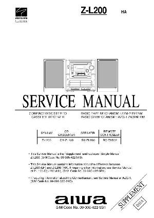 Сервисная инструкция Aiwa Z-L200 ― Manual-Shop.ru