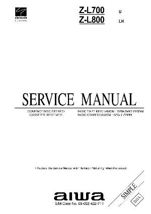 Service manual Aiwa Z-L700, Z-L800 ― Manual-Shop.ru