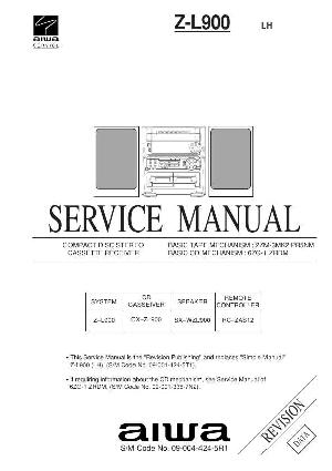 Сервисная инструкция Aiwa Z-L900 ― Manual-Shop.ru