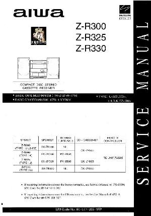 Service manual Aiwa Z-R300, Z-R325, Z-R330 ― Manual-Shop.ru