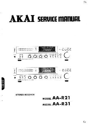 Сервисная инструкция Akai AA-R21, AA-R31 ― Manual-Shop.ru