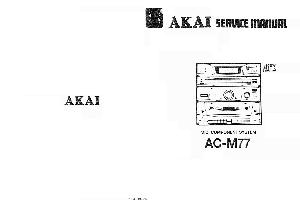 Сервисная инструкция Akai AC-M77 ― Manual-Shop.ru