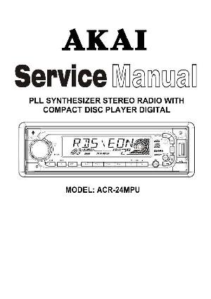 Сервисная инструкция Akai ACR-24MPU ― Manual-Shop.ru