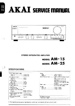 Сервисная инструкция Akai AM-15, AM-25 ― Manual-Shop.ru