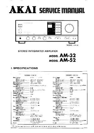 Сервисная инструкция Akai AM-32, AM-52 ― Manual-Shop.ru