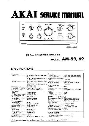 Сервисная инструкция Akai AM-59, AM-69 ― Manual-Shop.ru