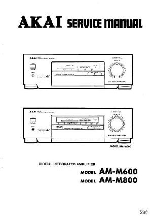 Сервисная инструкция Akai AM-M600, AM-M800 ― Manual-Shop.ru