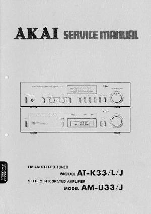 Сервисная инструкция Akai AM-U33, AT-K33 ― Manual-Shop.ru