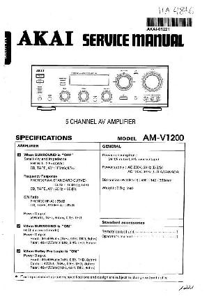 Service manual Akai AM-V1200 ― Manual-Shop.ru