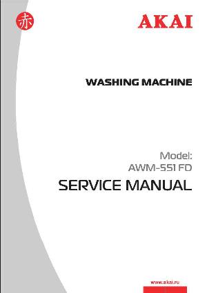 Сервисная инструкция Akai AWM-551FD ― Manual-Shop.ru