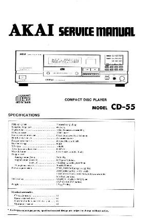 Сервисная инструкция Akai CD-55 ― Manual-Shop.ru