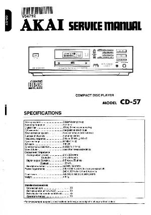 Service manual Akai CD-57 ― Manual-Shop.ru