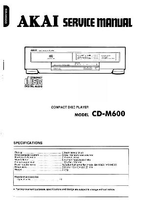 Сервисная инструкция Akai CD-M600 ― Manual-Shop.ru