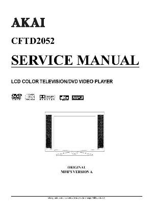 Сервисная инструкция Akai CFT-D2052 ― Manual-Shop.ru
