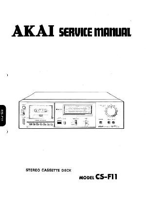 Сервисная инструкция Akai CS-F11 ― Manual-Shop.ru
