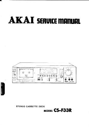 Сервисная инструкция Akai CS-F33R ― Manual-Shop.ru