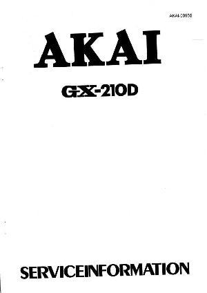 Сервисная инструкция Akai GX-210D ― Manual-Shop.ru